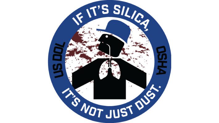 Silica dust warning signs