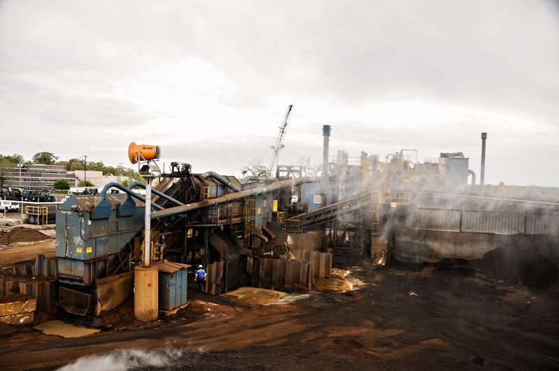 Scrap Recycling Facility Implementing Innovative Tower Dust Control