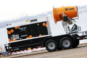 DustBoss DB-60 Fusion mobile dust control with updated Tier IV generator