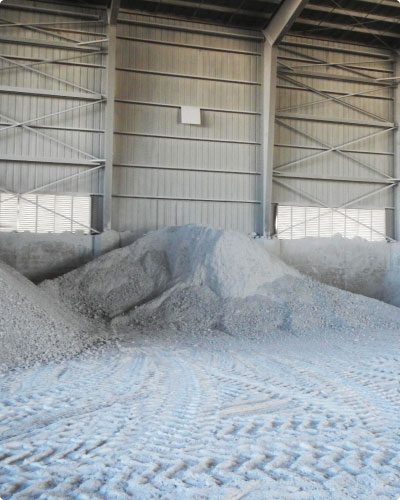 Dust control in the life of gypsum