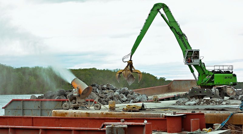 db-60-dust-control-system-suppressing-port-facility-loading-dust DB-60 Dust Control System Suppressing Port Facility Loading Dust