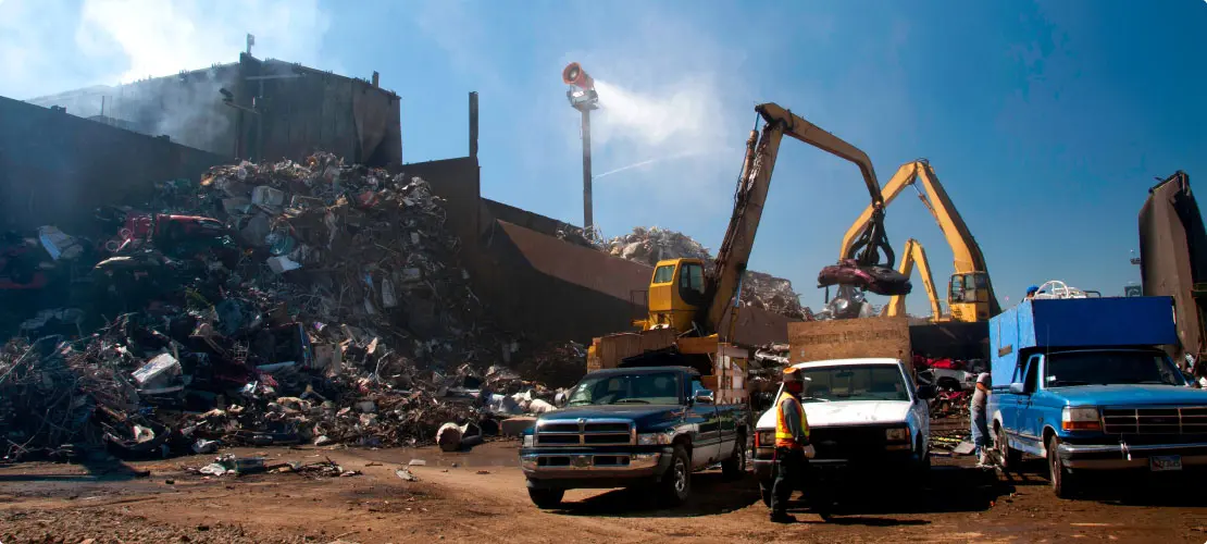 DustBoss throughout the industries scrap metal recycling