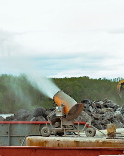 DB-60 Suppressing Barge Loading Dust Mobile