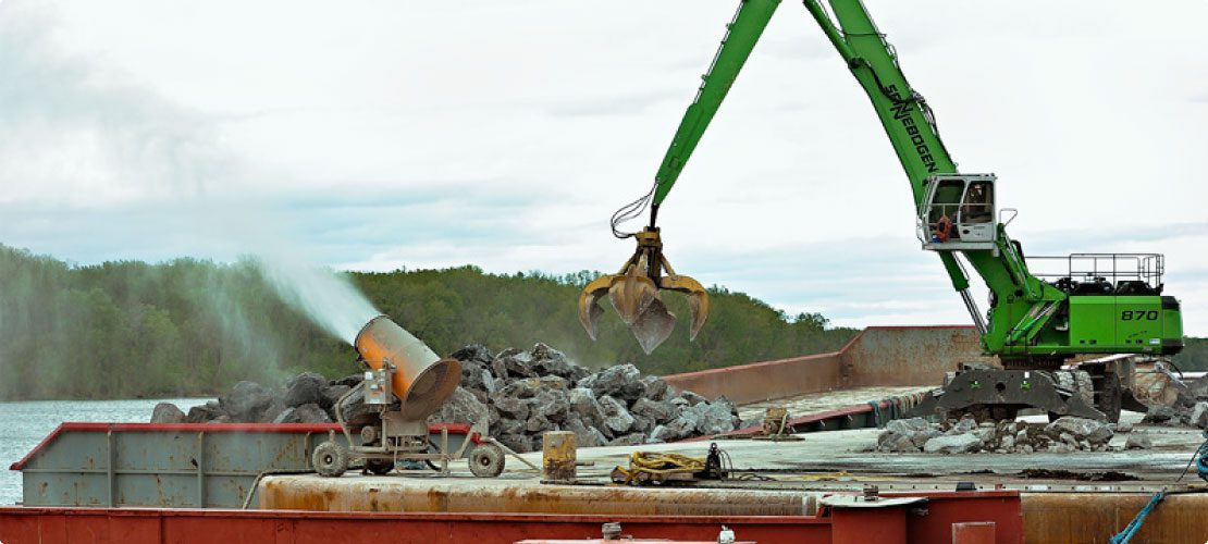 DB-60 Suppressing Barge Loading Dust