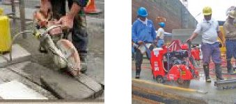 Concrete Saws Used in Construction Preventing Silicosis