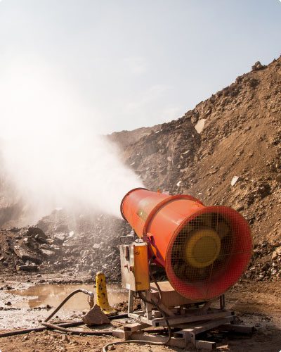 Water requirements for DustBoss dust control systems