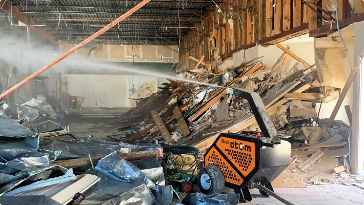 DustBoss Atom for Indoor Demolition Dust Suppression