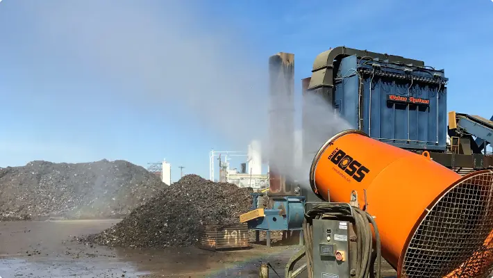 DustBoss DB-60 is an effective dust suppression method for scrap recycling