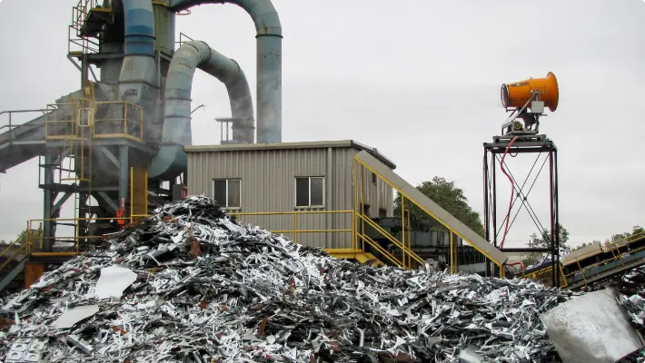 Innovative Dust Suppression Methods for Scrap Recycling