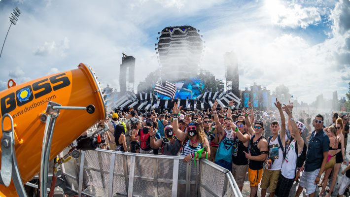 KoolBoss Misting System for Crowd Cooling at Festivals