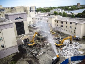 DustBoss Effectively Controls Dust Onsite During Demolition & Construction in the USA